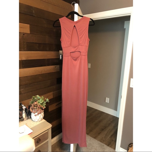 Lulu’s Fifth Avenue Rusty Rose Maxi Dress - Picture 5 of 6